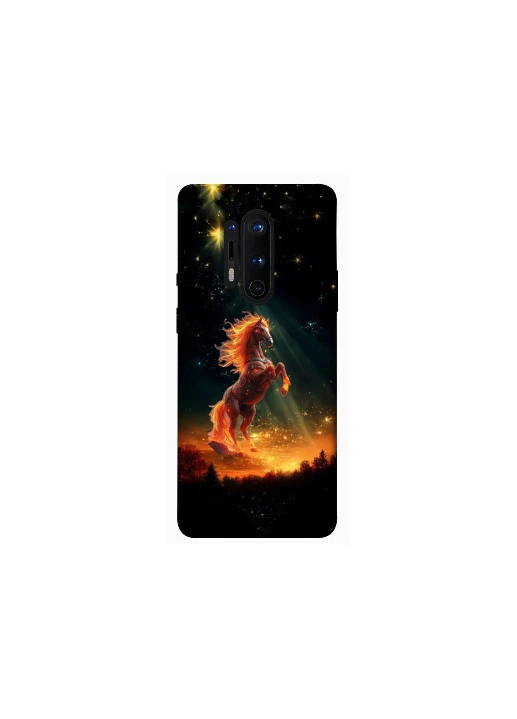 Чехол на OnePlus 8 Pro Red Fire Horse ver.2 Frontalka (375707333)