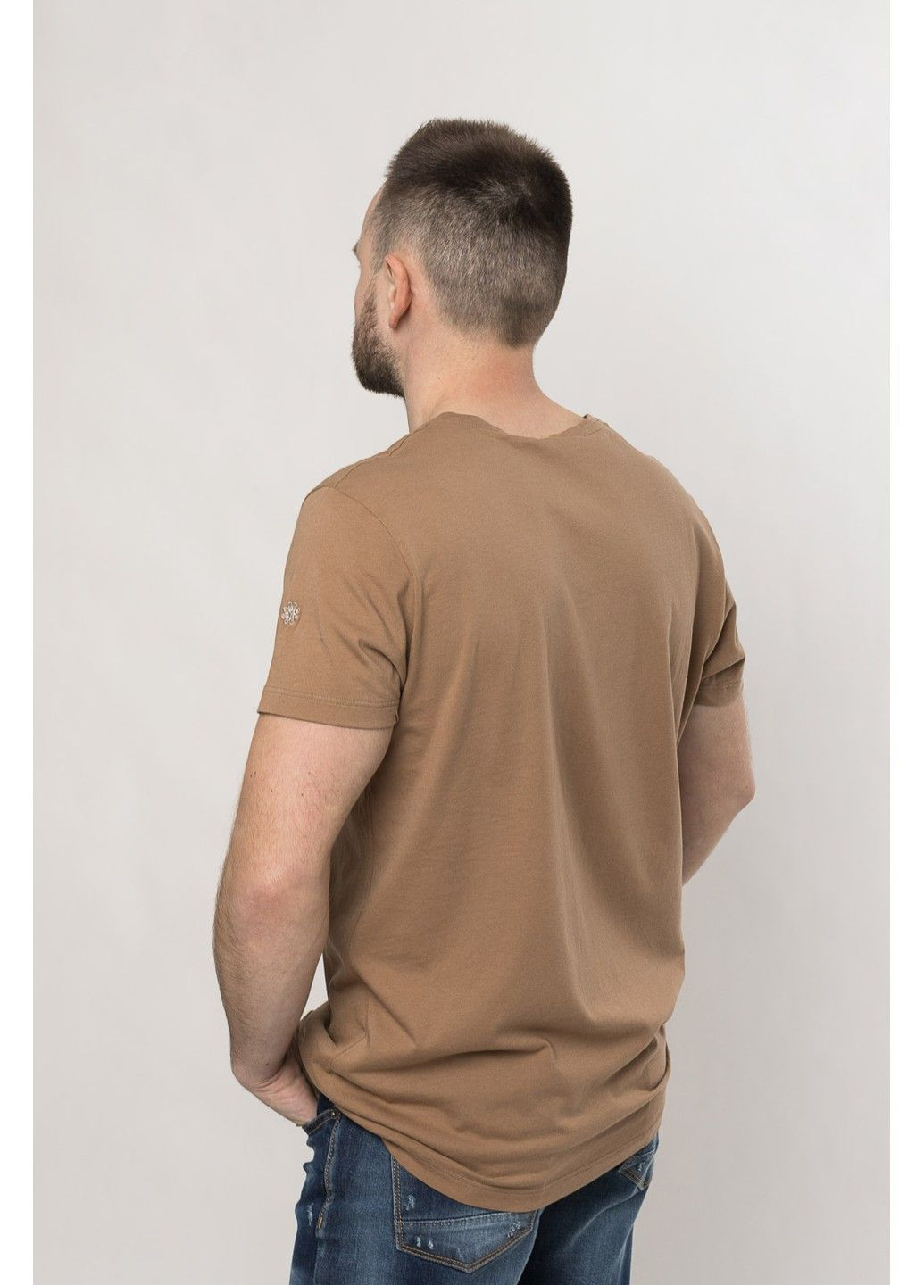 Світло-коричнева 2605т футболка чоловіча Luca Bertelli