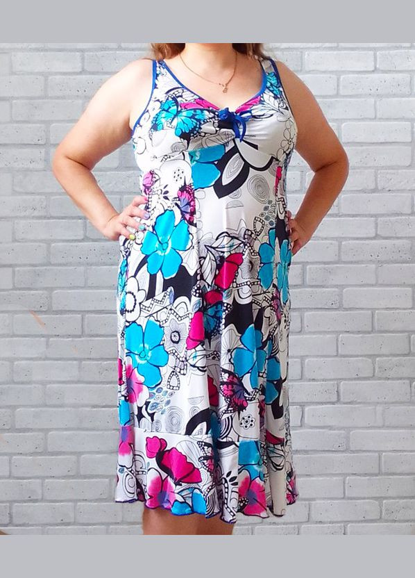 Сарафан жіночий літній квітковий принт No Brand (331756551)
