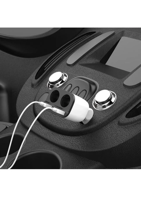 Автомобільний зарядний пристрій від прикурювача Z28 Power Ocean 2 USB, 3.1 A Hoco (318017691)