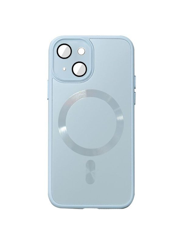 Чохол TPU+Glass Sapphire Midnight з MagSafe для Apple iPhone 15 (6.1") Голубий Epik (372972945)