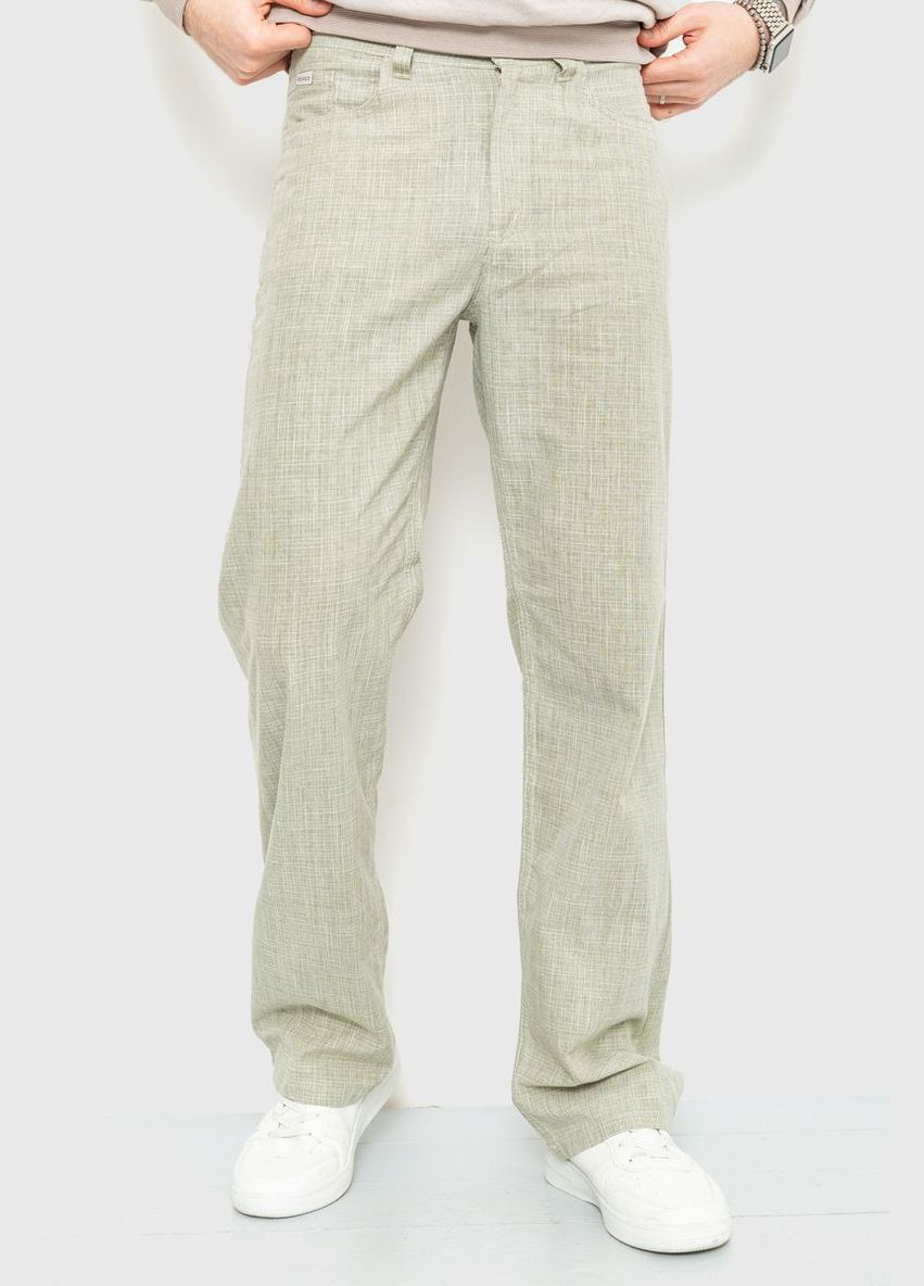 Штани чоловічі класичні, колір молочно-сірий, Ager (266814741)