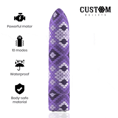 Custom Bullets (Испания) Мощная виброкуля Snake Purple Custom Bullets (Испания) No Brand (391013446)