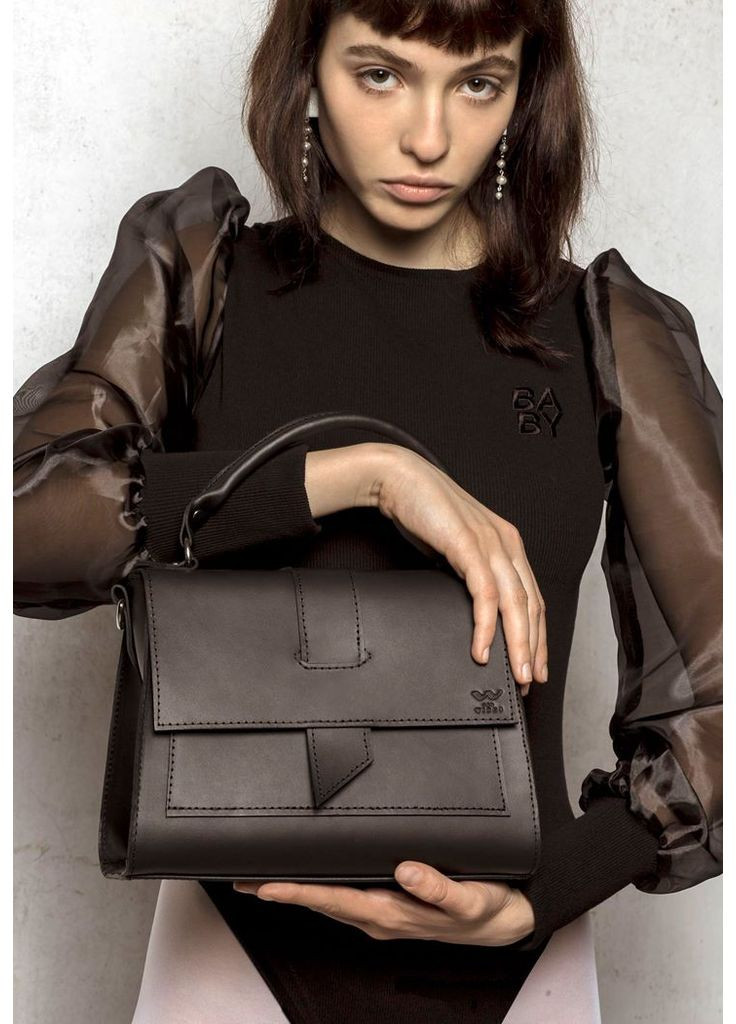 Женская кожаная сумка Ester черная The Wings (348358661)