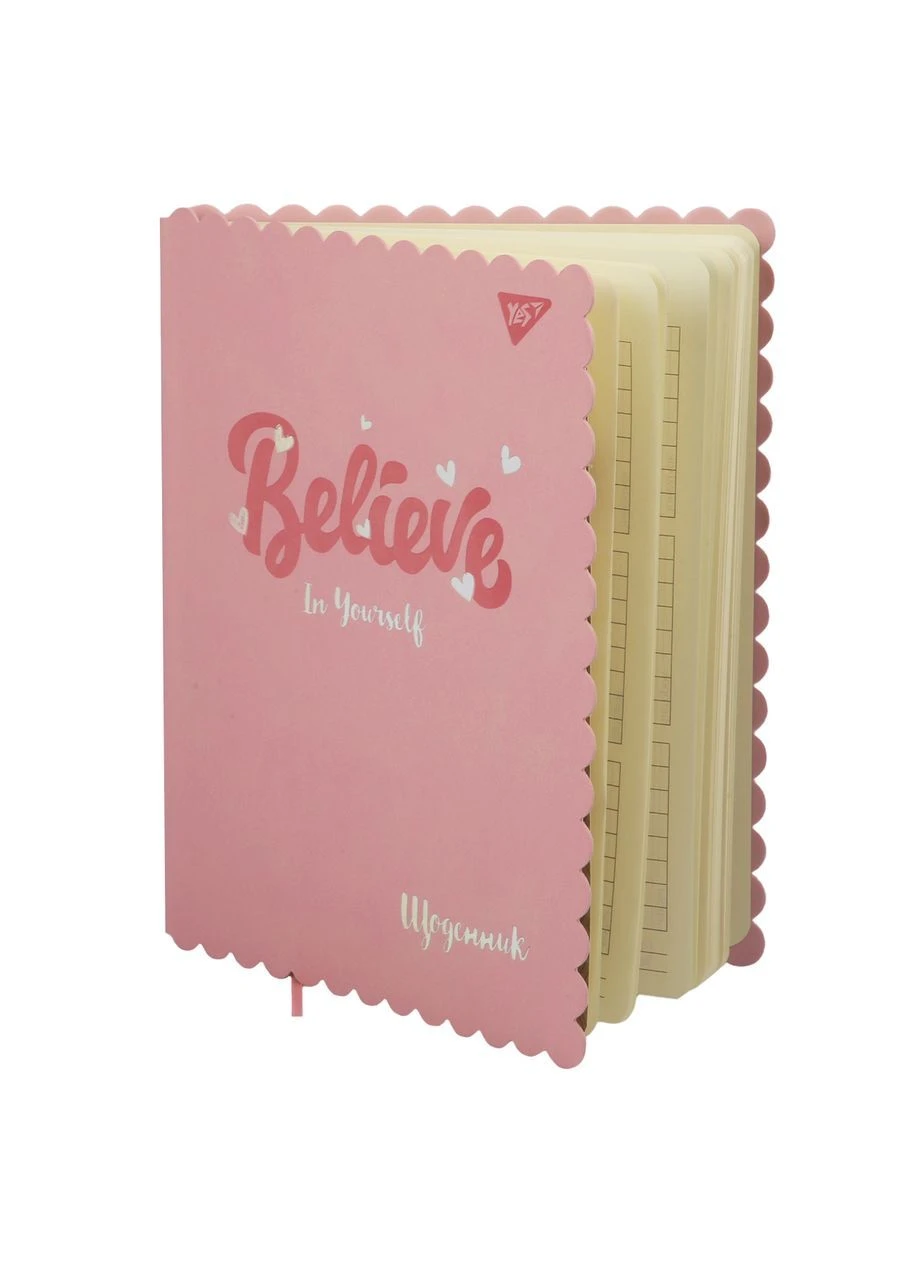 Дневник школьный PU интегральный Believe А5 Розовый 40 листов (911386) Yes (387585224)