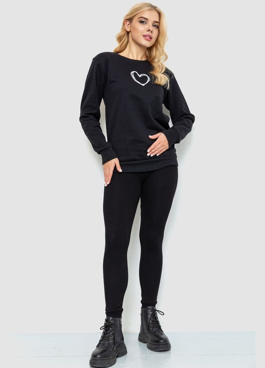 Чорний світшот жіночий,, 238r57162 Ager (345746703)