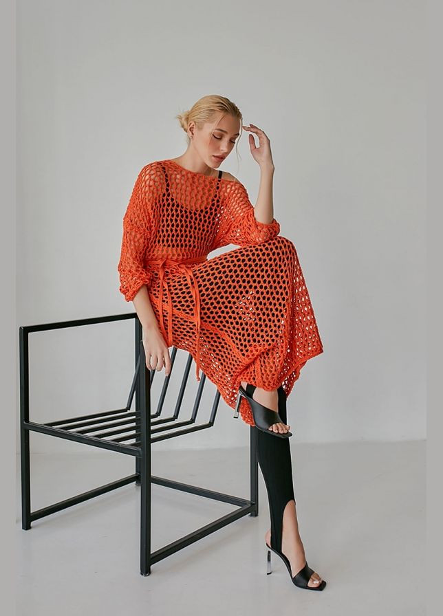 Подовжена туніка-сітка з бавовняної пряжі (2097) Triko Bakh (334710315)