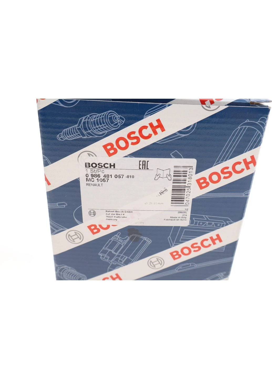 Цилиндр тормозной (главный) Renault Clio III/Modus 04- (d=23.81mm) 0 986 481 057 (opt-om) Bosch (381475288)