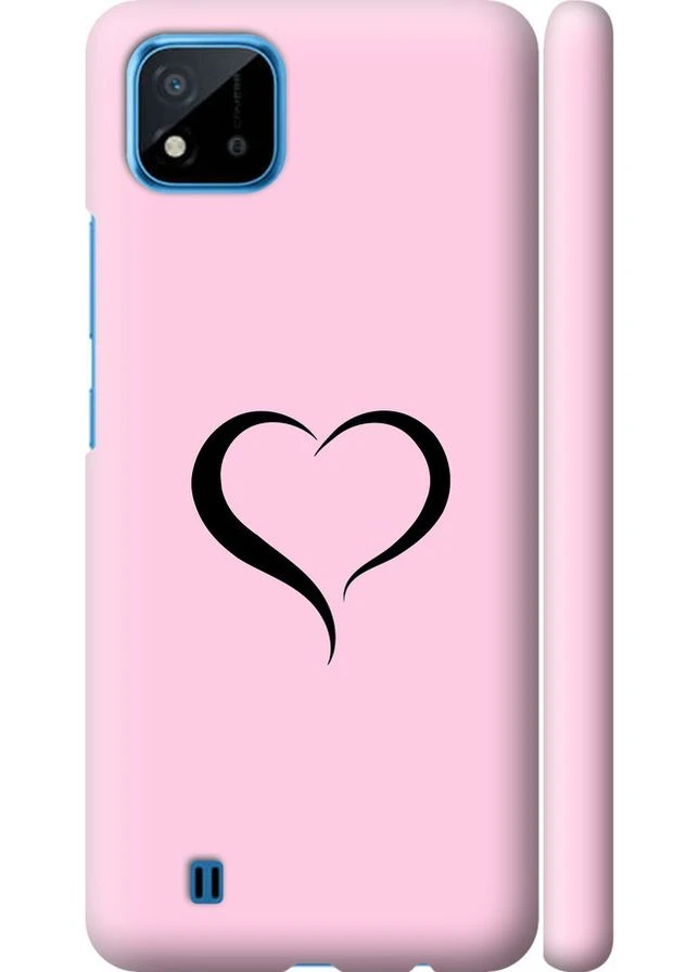 3D пластиковий матовий чохол 'Серце 1' для Endorphone Realme C11 2021 (334728448)