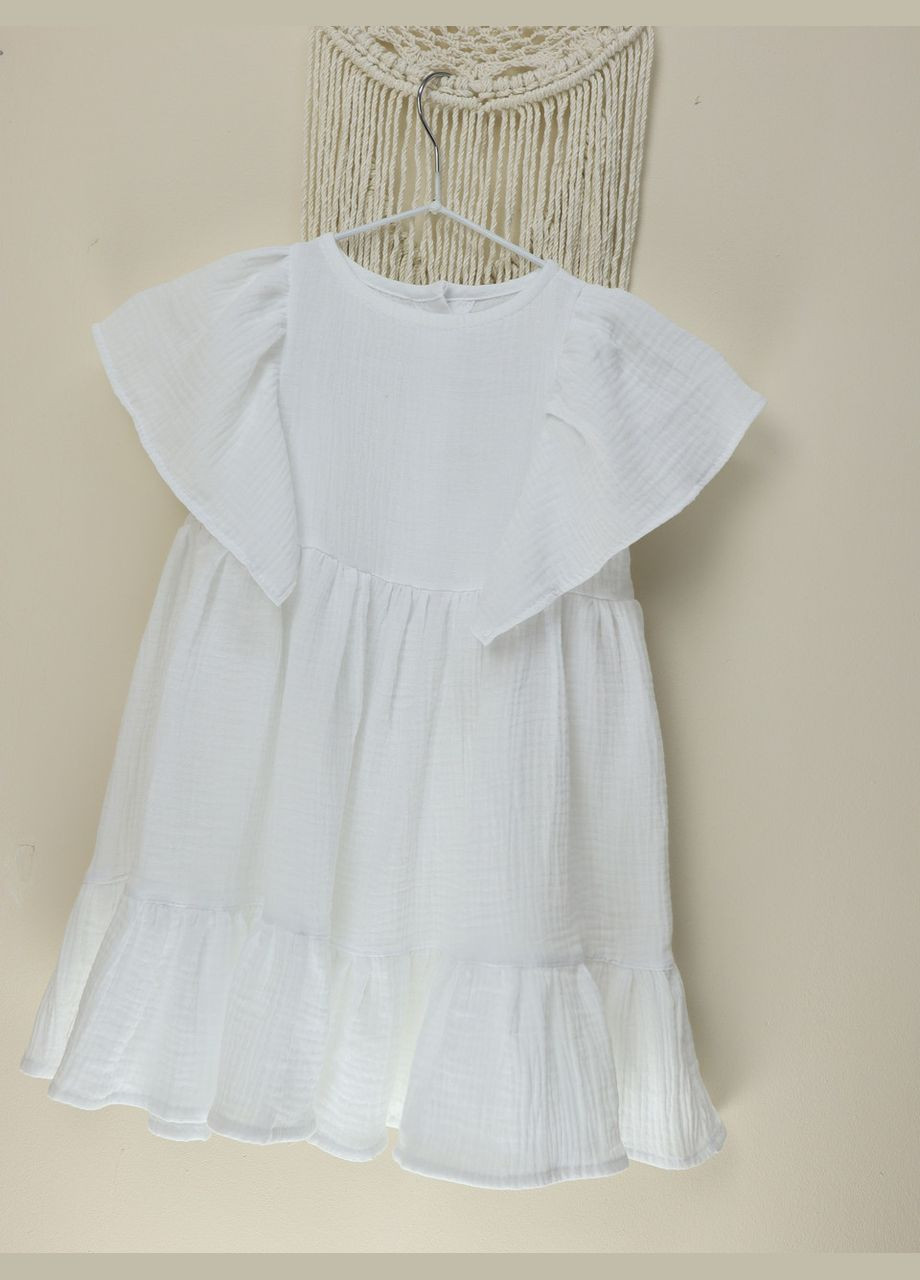 Белое муслиновое детское платье «белый ангел» No Brand (328069515)