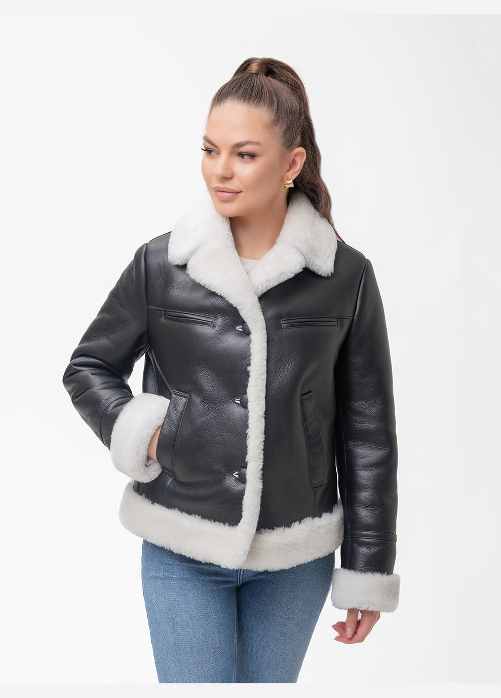 Жіноча натуральна дублянка Fabio Monti (313399243)