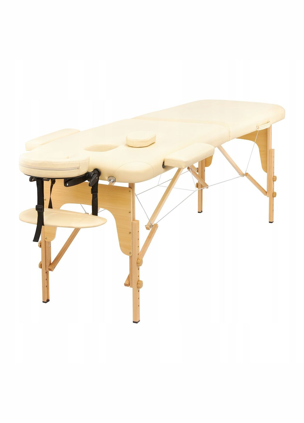 Масажний стіл складний Massage Table Wood W70 Beige (P-5907739318343) 4FIZJO (301733343)