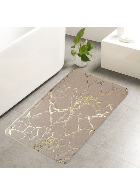Коврик для ванной комнаты Мрамор 12709 40х60 см бежевый No Brand (361025120)