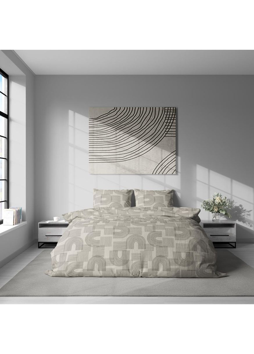 Постельное белье, Поплин, Темно-Бежевой, Полутораспальный, L-2047 Lelit (362267582)