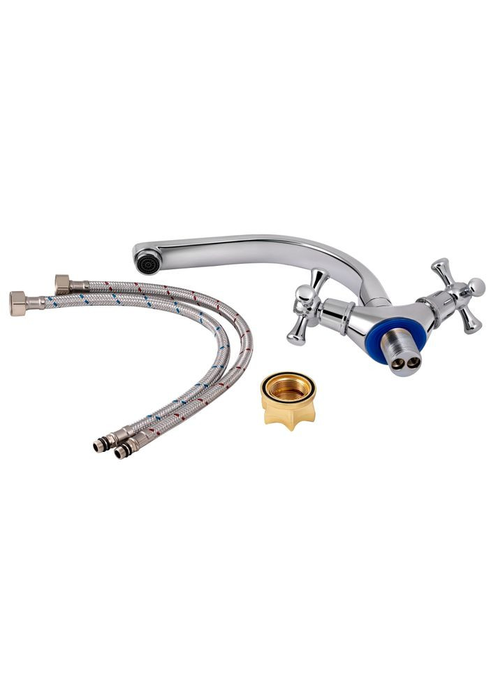 Смеситель для кухни Lamb 276F двухвентильный LDLAM276FCRM22019 Chrome LIDZ 271F-6 (346492355)