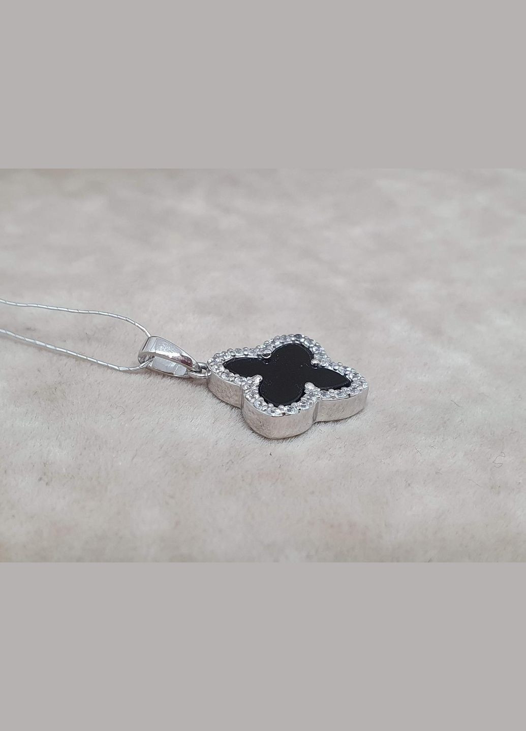 Золота підвіска Конюшина з агатом. 3П180/67Б PlatoN (315140970)