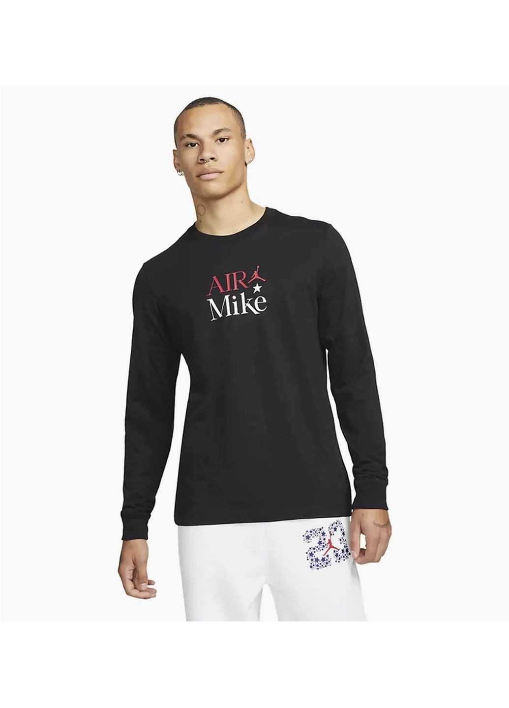 Лонгслів чоловічий Sport Dna Graphic Long-Sleeve T-Shirt Black Dh8976-010 Air Jordan (365962600)