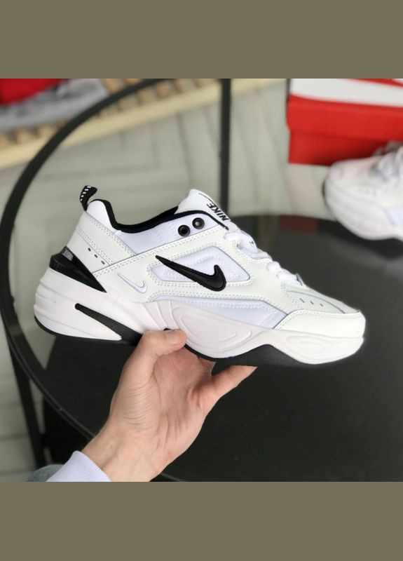 Кроссовки женские и мужские Nike M2K Tekno black white | Найк М2К Текно черные белые No Brand чёрно-белые демисезоны (307288671)