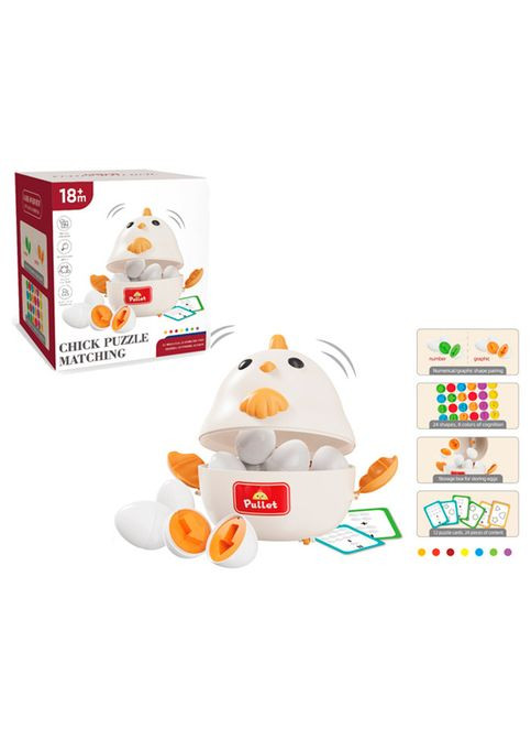 Освітня гра «Курча та яйця-пазли» з картками (FXB-36) No Brand (361400869)
