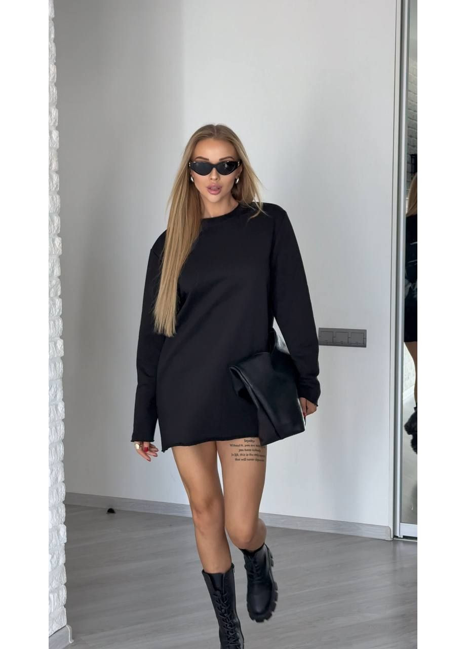 Удлиненный лонгслив оверсайз с принтом Art — ЗАМЕР В ОПИСАНИИ DK/DL Мода без кордонів (369899557)