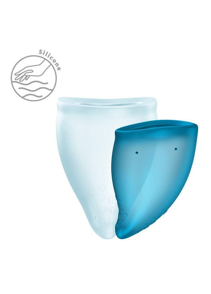 Набір менструальних чаш FUN CUP EXPLORE KIT, 2 шт, Multicolored Turquoise, об’єми 20 та 30 мл sexstyle Fun Factory (388216803)