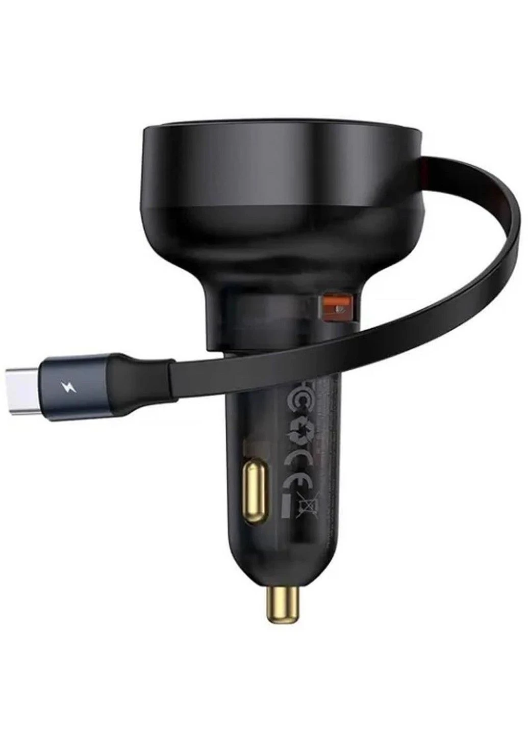 АЗУ Enjoyment Pro PD60W+QC3.0 with retractable cable (1USB-A/1C) (C000578) Baseus (388702068)