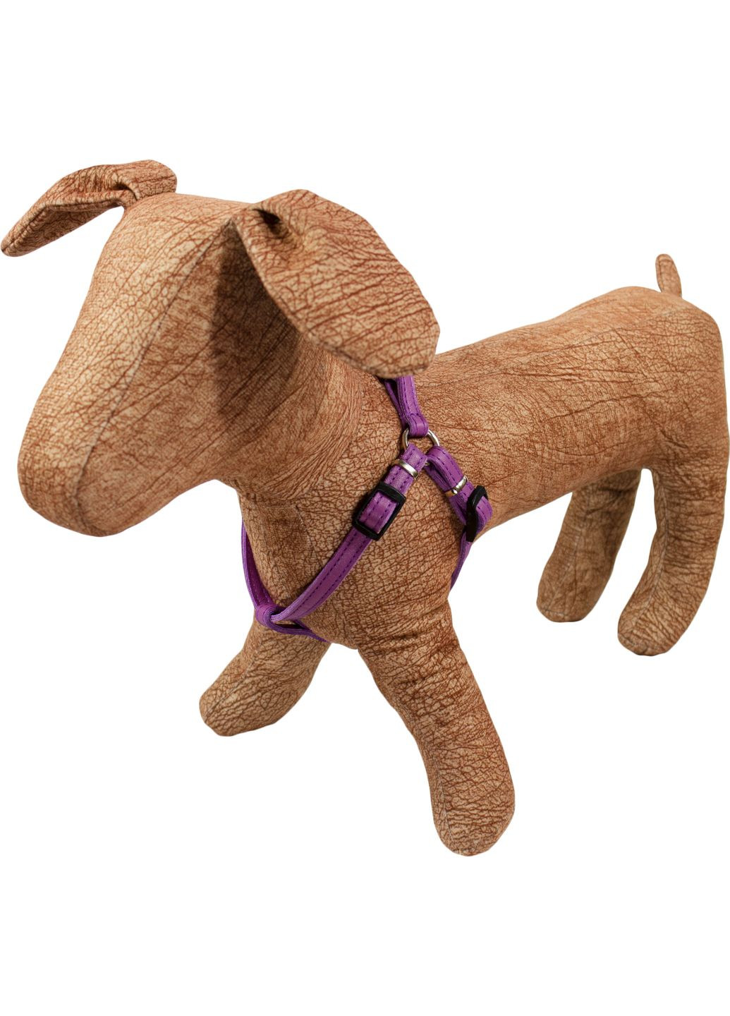 Нагрудник шкіряний подвійний 2.0/40-53 Фіолетовий (4820224217543) Lucky Pet (321860705)