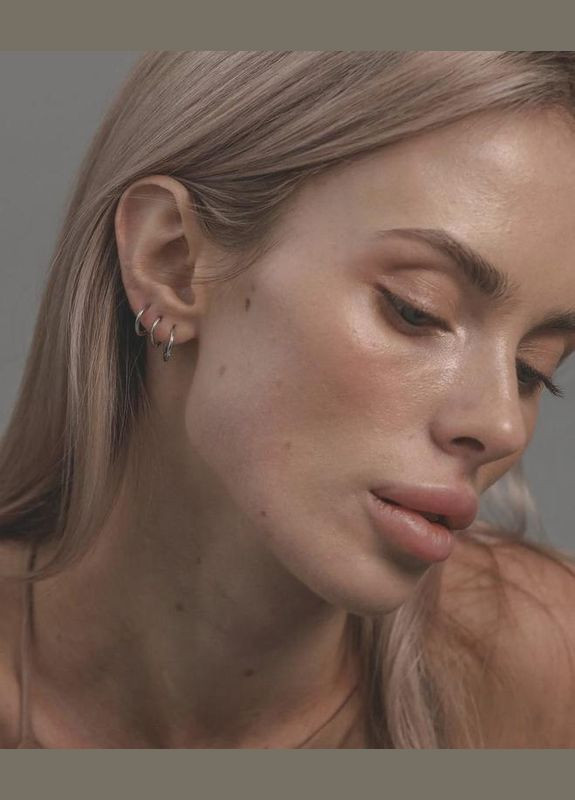 Сережка пірсинг без проколу обманка на пружинці Fashion (323224403)