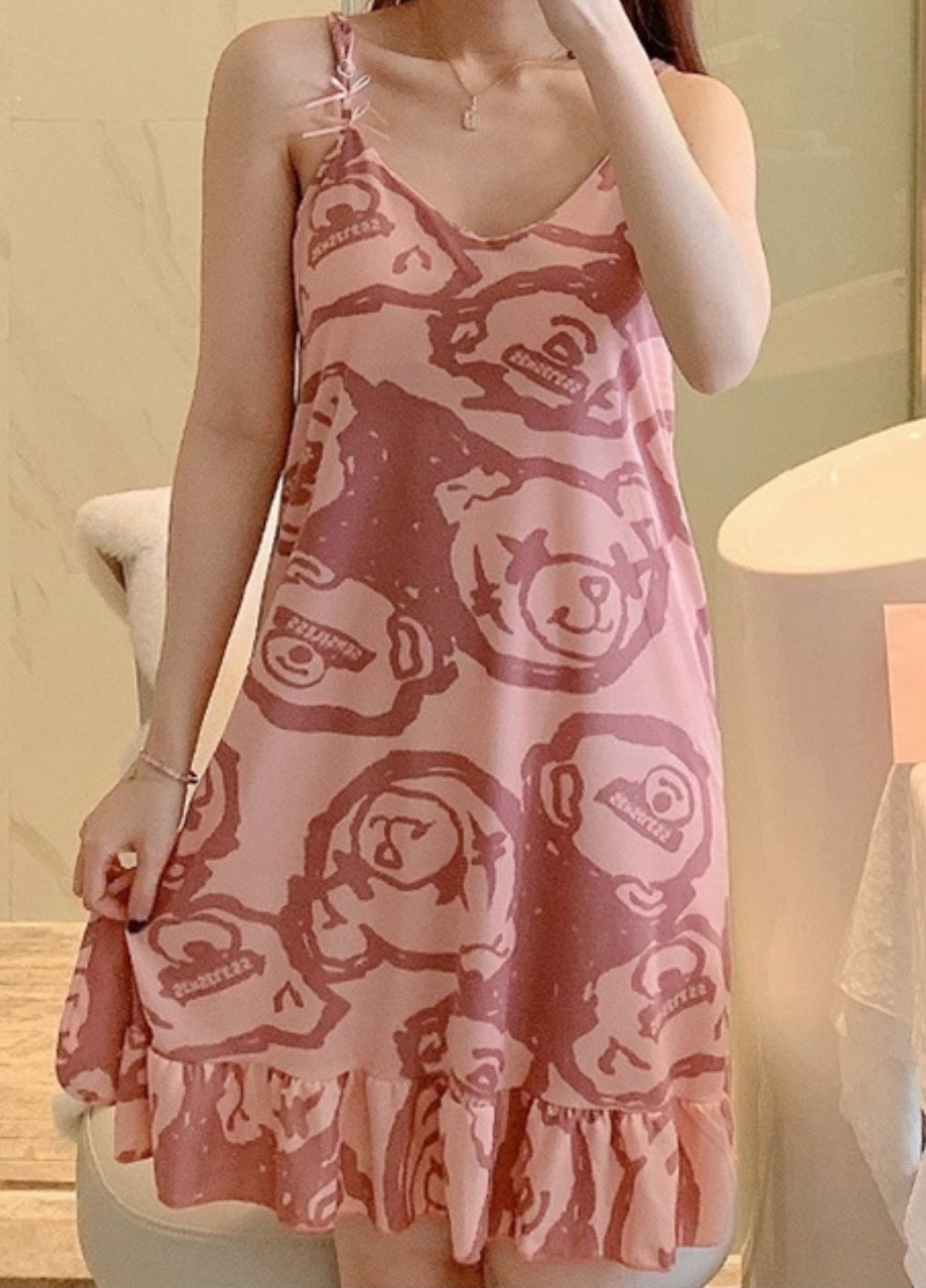 Жіноча нічна сорочка з підкладкою на грудях Colorful Home Style (1678-42-01) Macarena (317456798)