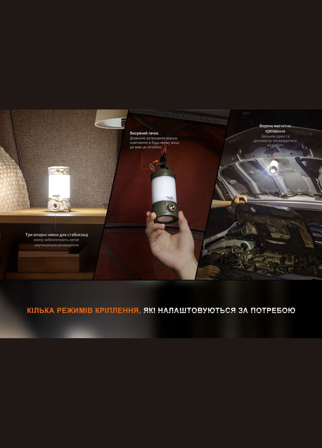 Фонарь кемпинговый CL26R Pro, темно-зеленый Fenix (353505223)