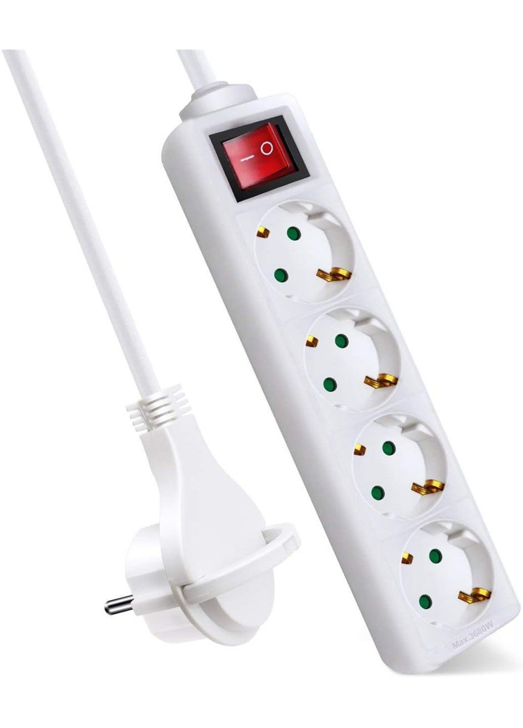 Удлинитель на 4 контакта с выключателем Save Energy 1,5 м 16A 3680 Вт Extrastar (365807465)