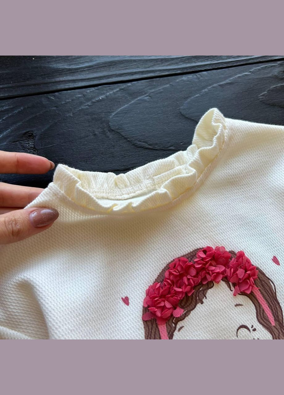 Дитяча Кофта для Дівчинки Біла 9-12міс (74-80см) LC Waikiki (269368128)