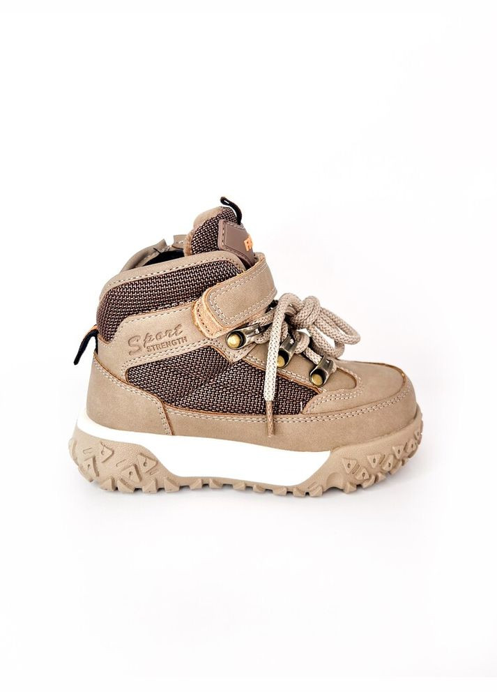 Коричневые демисезонные ботинки хайтопы 26 г 16,7 см коричневый артикул д140 Jong Golf