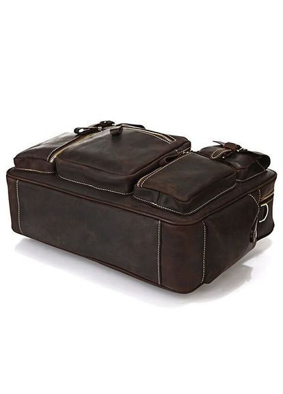 Портфель мужской кожаный в винтажном коричневом стиле 14757 Vintage (329197005)