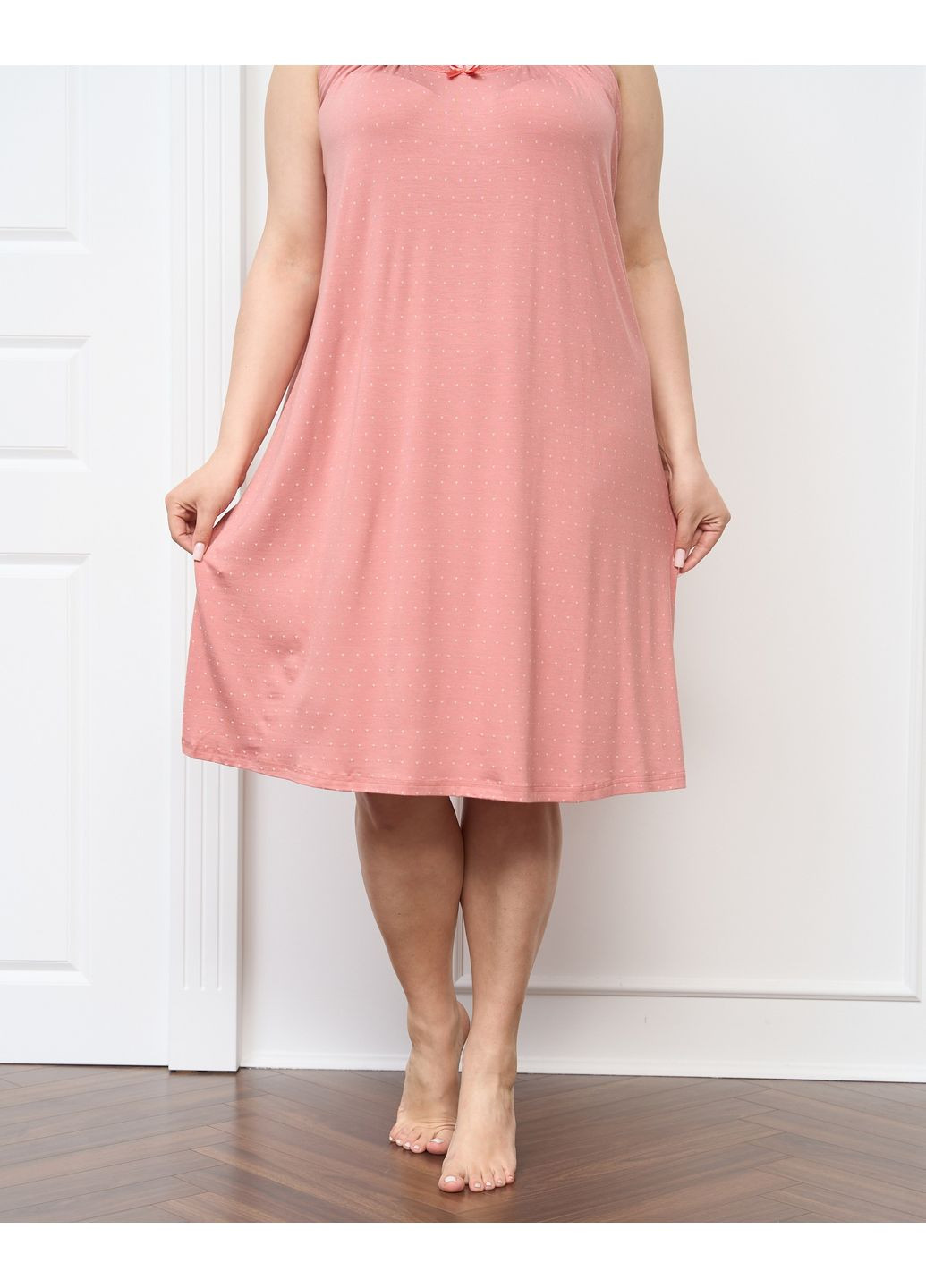 Батальная сорочка Plus Size на широких бретельках Nicoletta (349444358)