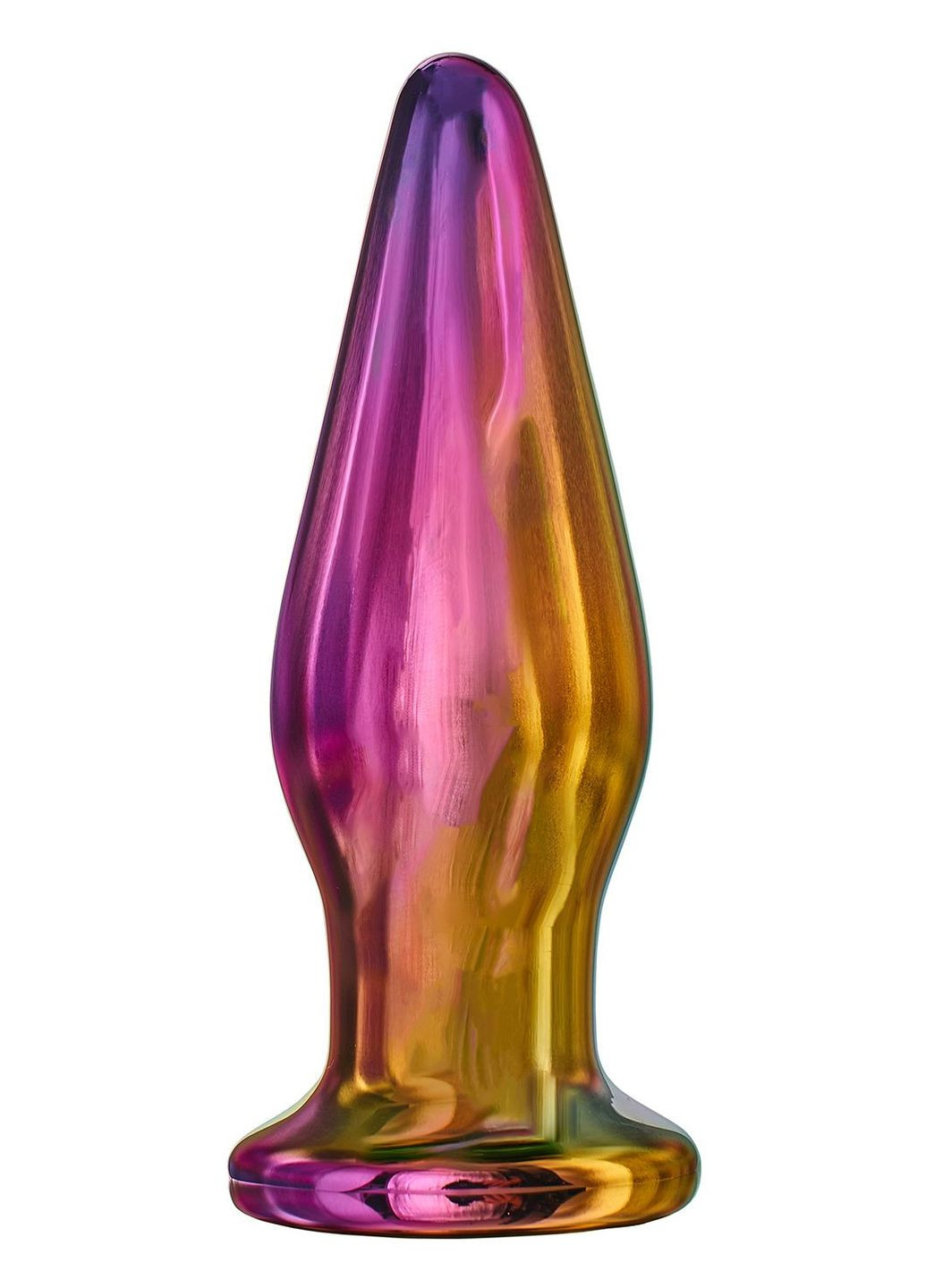 Анальная пробка с вибрацией стеклянная конусная GLAMOUR GLASS Dream Toys (306440122)