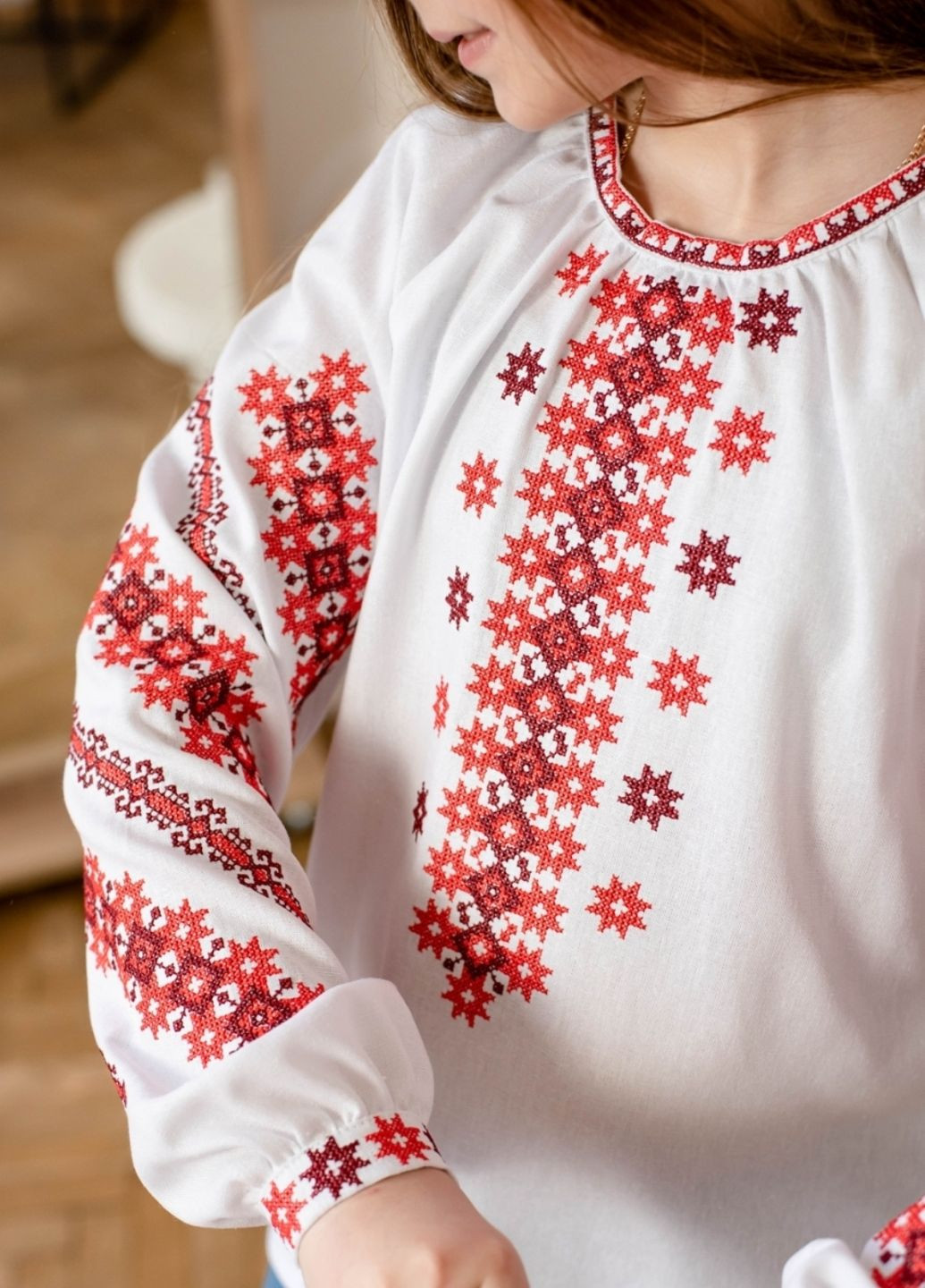 Белая рубашка Vyshyvanka узор украинская символика (331022716)