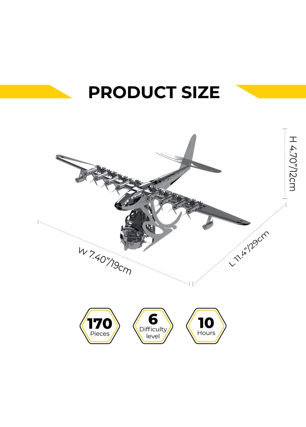 Коллекционная модель Celestial Hercules Spruce Goose H4 Aircraft MT100 Metal Time (290704826)