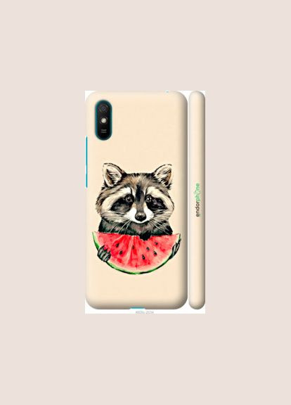 Чехол на Xiaomi Redmi 9A Енотик с арбузом "4605m-2034-2448" Endorphone (348084508)
