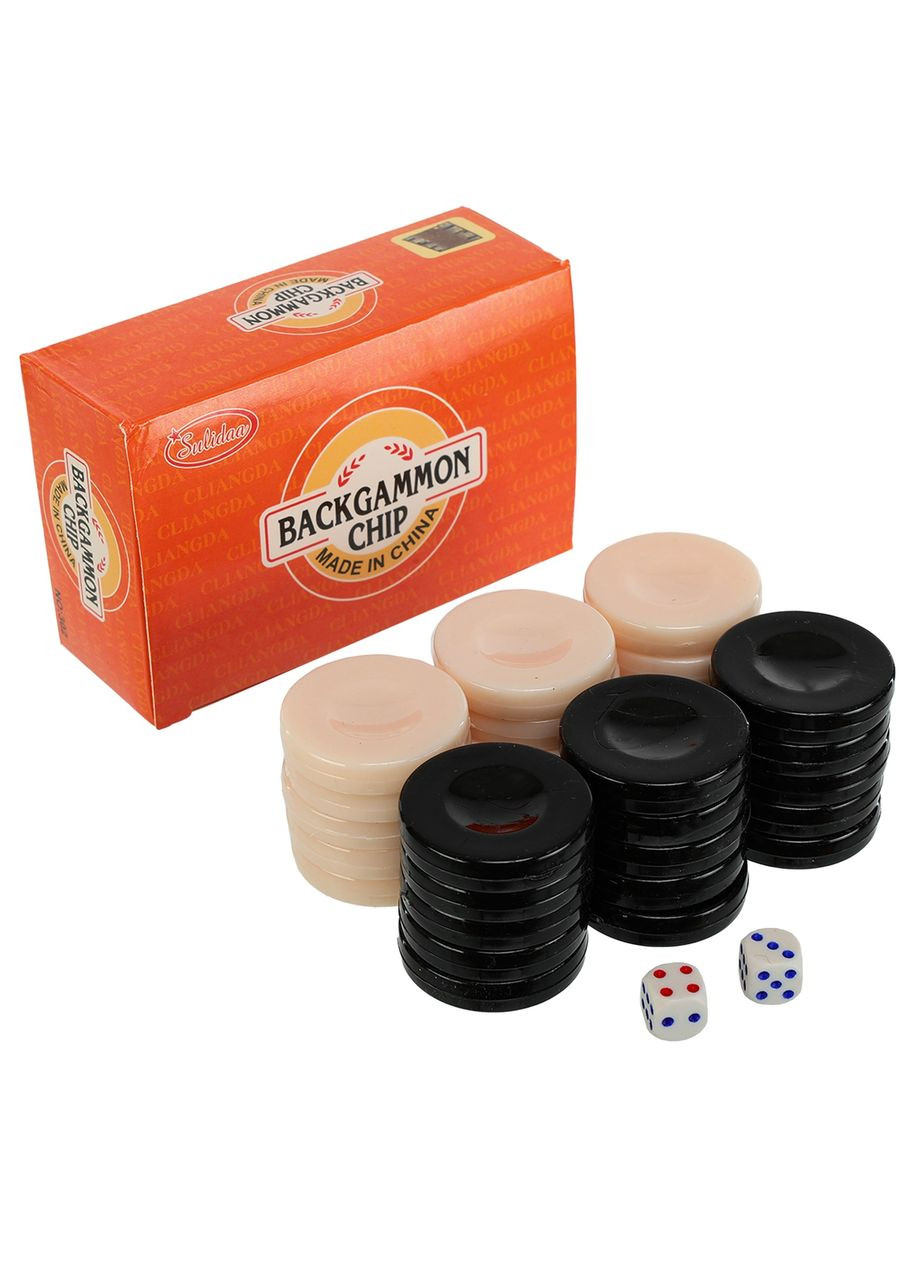 Набір для гри в нарди та шашки 30 фішок та 2 кубики SM 3208 фішка ø3см SP-Sport (362459855)