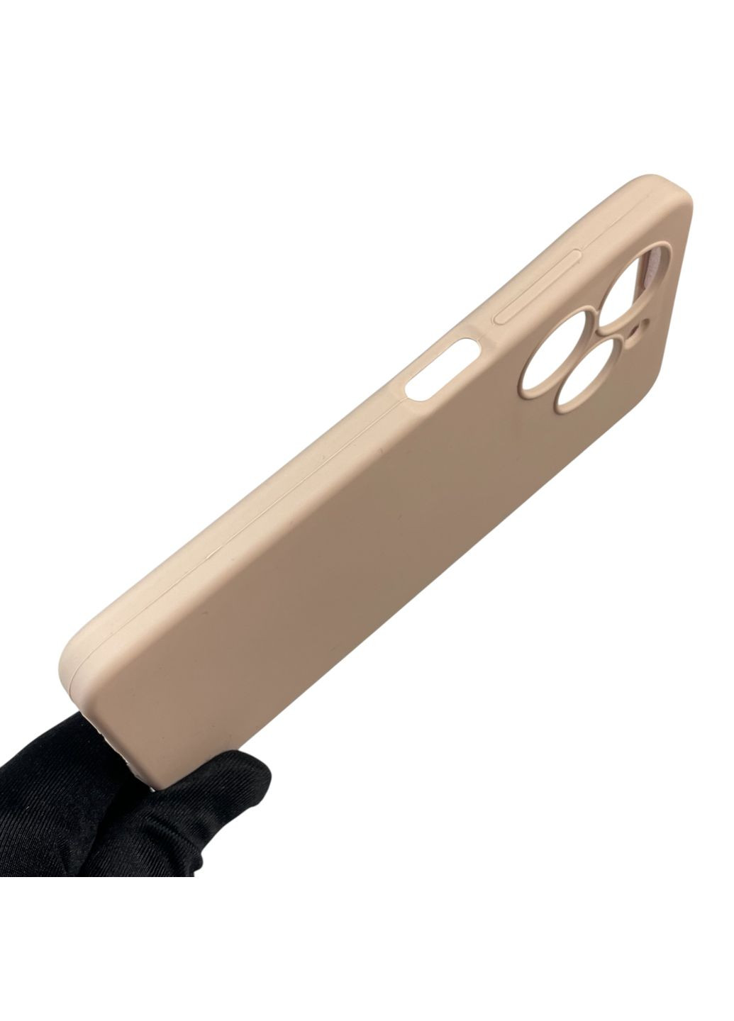 Чохол для Spark 20 (KJ5n) силіконовий з мікрофіброю нековзний на техно спарк 20 пудровий Tecno (366385949)