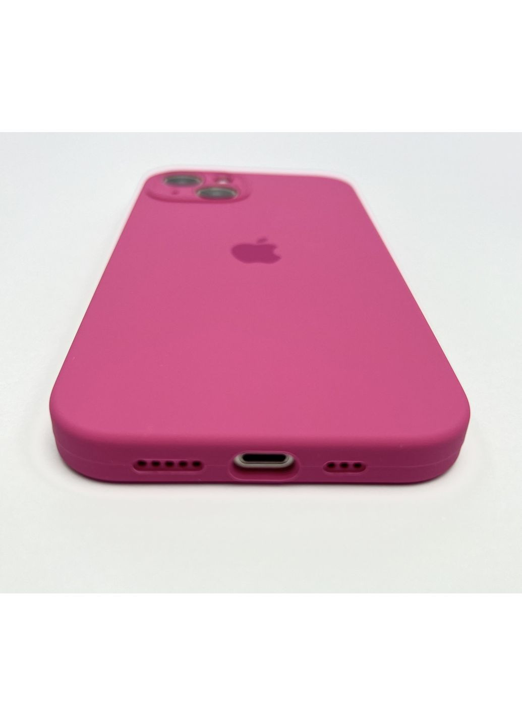 Чехол на айфой 13 silicone case для 13 full camera с микрофиброй силиконовый Pink / No Brand (369136863)