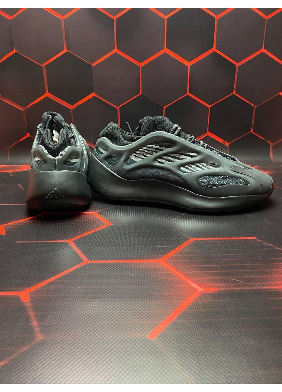 Чорні Осінні кросівки чоловічі adidas yeezy boost 700 v3 alvah black адідас ізі буст No Brand