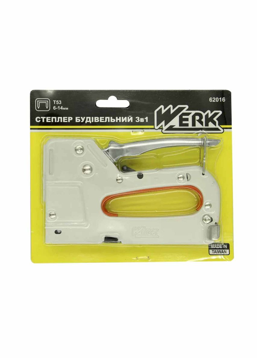 Степлер будівельний 3 в 1 53 тип 6-14 мм 62016 (128701) Werk (317347634)