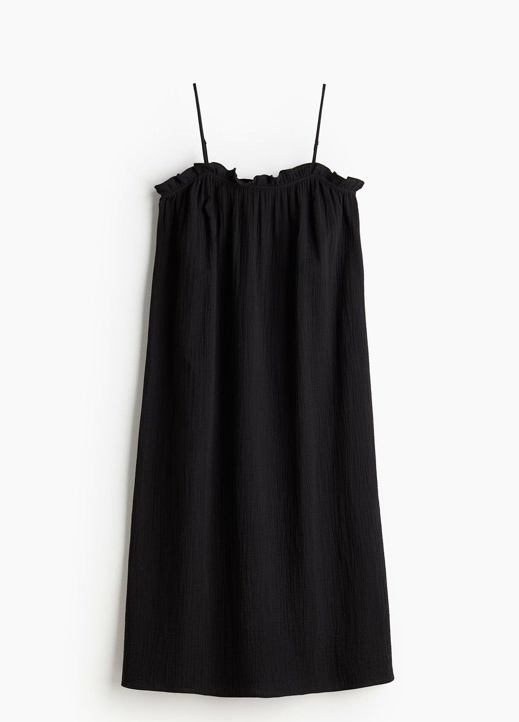 Черное кэжуал платье H&M однотонное