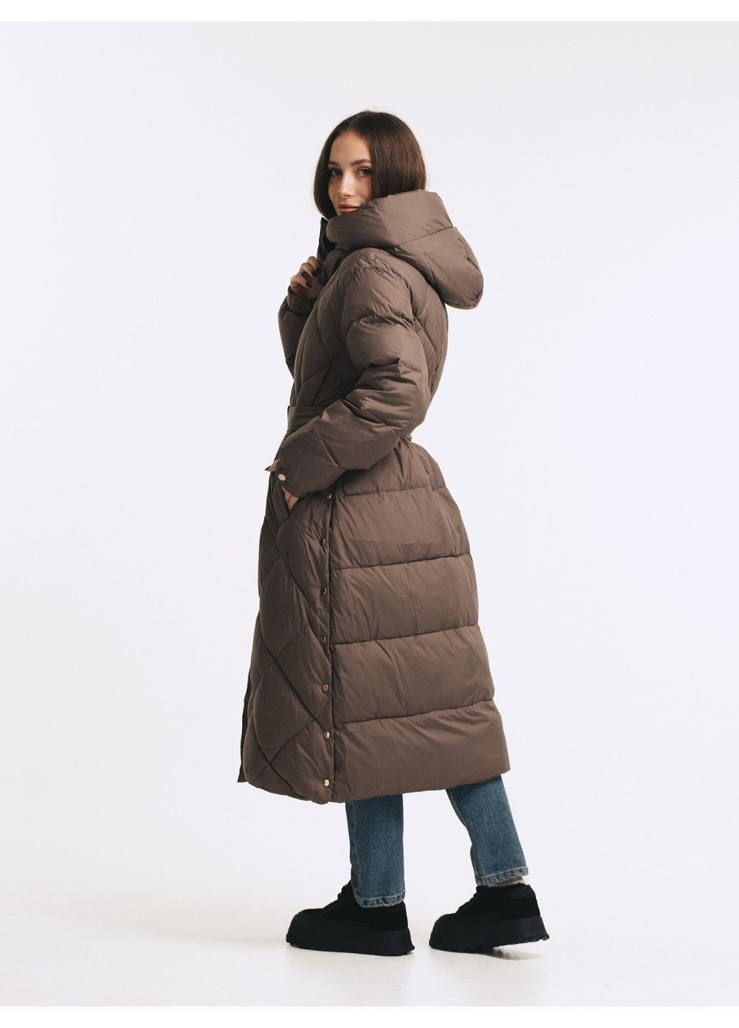 Коричнева зимня пальто 21 - 18158 ZLLY