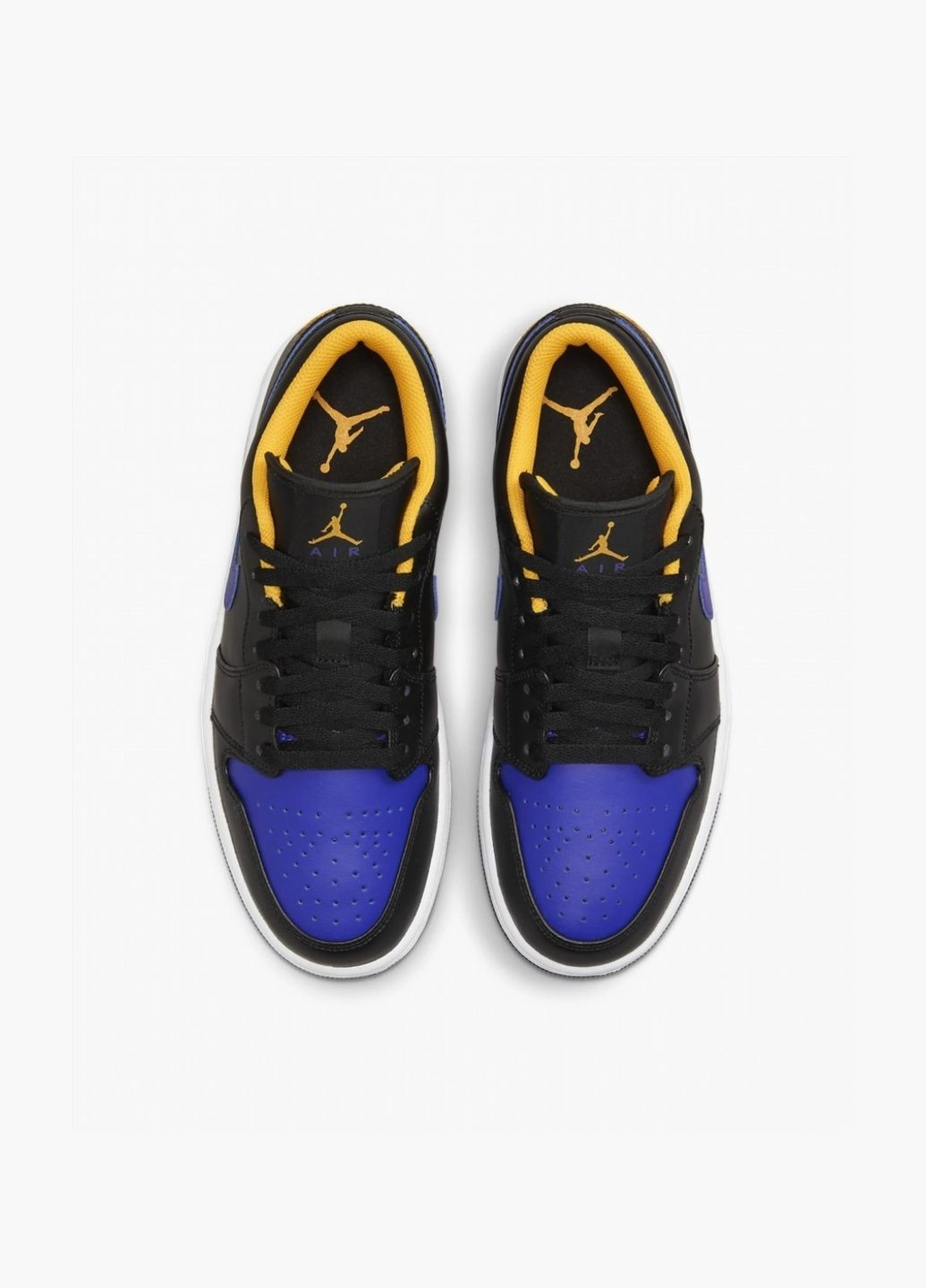 Чорні кросівки чоловічі air jordan 1 low black 553558-075 Nike