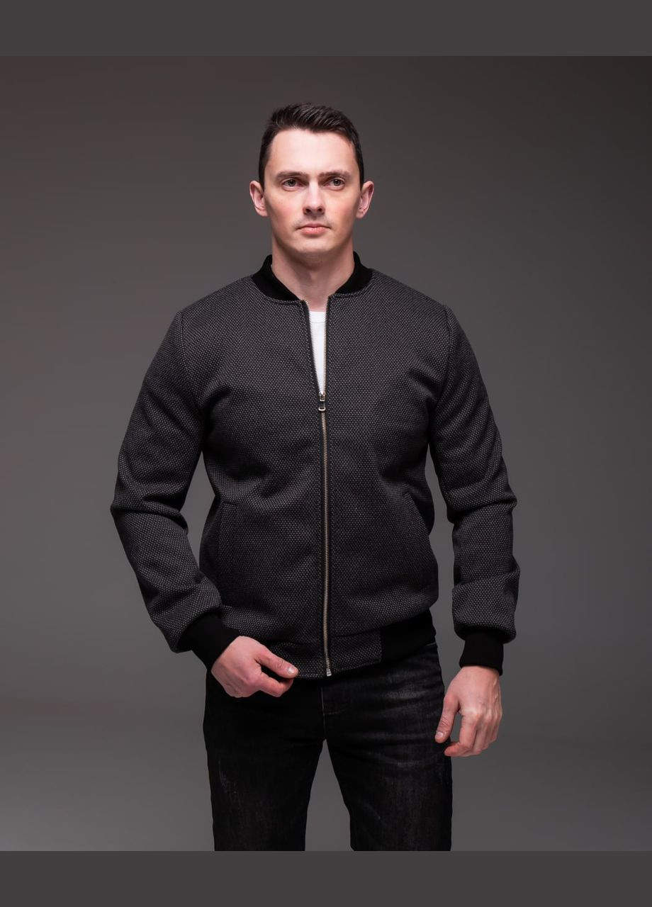 Темно-сіра демісезонна вітровка No Brand