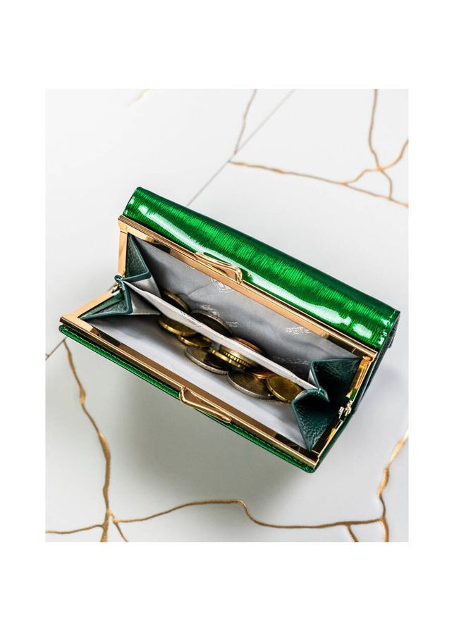 Кошелек женский кожаный PTN 55020-SH-0967 GREEN Peterson (367061263)