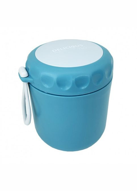 Ланчбокс с ложкой MGZ0122(Blue) 430 мл Megazayka (315153706)